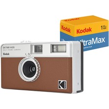 Kodak Ektar H35 Yarım Formatlı Film Kamerası (Kahverengi, 24 Çekimden Oluşan Demet)