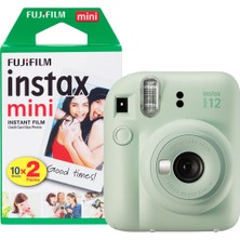 Instax Fujifilm Instax Mini 12 Şipşak Kamera, 20 Çekimli, Nane Yeşili