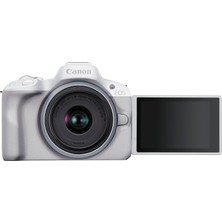 Canon Eos R50 Sistem Kamera + Rf - S 18-45 Stm Objektif - Aynasız Kamera (Göz Hayvanları Araçları Için Otomatik Netleme ve Motif Tanıma Özelliğine Sahip Dijital Kamera, 4K Video Kamera, Saniyede 15 Ka