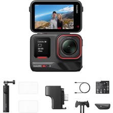 INSTA360 Ace Pro 2 Başlangıç Paketi Tek Pil - Leica ile Birlikte Geliştirilen Su Geçirmez 8k Aksiyon Kamerası, 1/1,3" Sensör, Iki Aı Çip, Düşük Işıkta Üst Kısım, Vlog Için 2,5" Döner Dokunmatik Ekran.