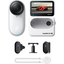 INSTA360 Go 3s 128 GB Beyaz Taşınabilir 4K Mini Kamera, Eller Serbest Pov'ler, Her Yere Takın, Sabitleme, 140 Dk Pil, 10 M Su Geçirmez, Yapay Zeka Düzenleme, Apple Find My, Vlog'lar Için, Seyahat, Dış