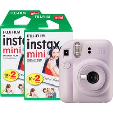 Instax Fujifilm Instax Mini 12 40 Çekimli Şipşak Kamera, Lila Mor