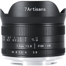 7ARTISANS 7.5mm F2.8 Mark Iı Aps-C Balıkgözü Geniş Açı Objektif Nikon Z Aynasız Kamera Için Z6 Z7 Z50
