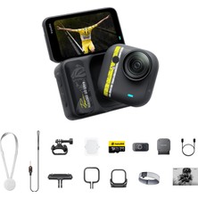 INSTA360 Go Ultra Tadej Pogačar Edition – Küçük 4K Vlogging Kamera, Eller Serbest, Pov Kamera, 1/1.28 "sensör, 53G Hafif, 156° Fov, 200DK Pil Ömrü, Bisiklet Için Manyetik Taşınabilir Aksiyon Kamerası
