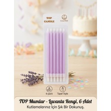 Hayat Store Top Candle  Pasta Mumu 6 Adet – Doğum Günü ve Parti Kutlama Seti No:4