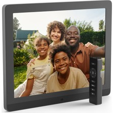 Pix Star - Hareket Sensörlü 15 Inç Dijital Fotoğraf Çerçevesi - Elektronik Akıllı Fotoğraf/video Albümü - Wifi, Usb, Sd Kartlı Geniş Format - 4/3-2 Yıl Garantili Mat, Yansıma Önleyici Ekran