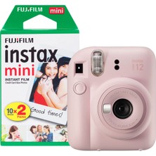 Instax Fujifilm Instax Mini 12 20 Çekimli Şipşak Kamera, Çiçek Pembesi