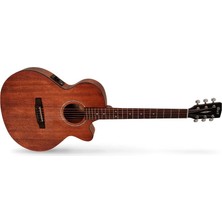 Cort Sfx-Mem Op Elektro Akustik Gitar, Open Pore, Cutaway, Ince Kasa