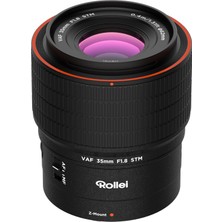 Rollei Af 35 mm F/1,8 Z Tam Formatlı Objektif Stm Otomatik Odaklamalı Nikon Z Montajlı | Tam Çerçeve Kameralar Için Vaf ve Aps-C | Hft-X Kaplama | Tamamen Metal Gövde 498G