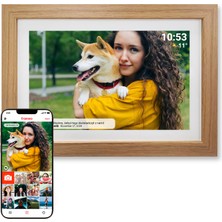 Denver Dijital Fotoğraf Çerçevesi 15,6 Inç Full Hd, Frameo, Açık Ahşap