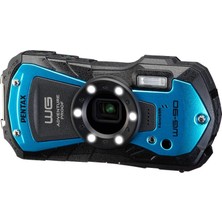 Pentax Wg-90 Blue - 14 Metre Derinliğe Kadar Su Altında Kolay Çekim Için Tasarlanmış Su Geçirmez Dijital Kompakt Fotoğraf Makinesi