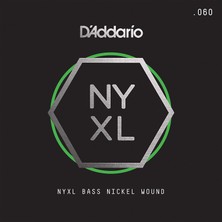 Daddarıo NYXLB060 Bass Tek Tel, Nyxl Serisi, Nikel Sarım, 0.060