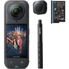 INSTA360 X5 Başlangıç Paketi - Üçlü Aı Çipli 8k 360 Derece Aksiyon Kamerası