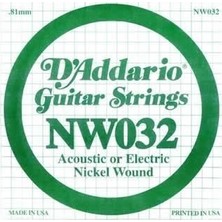 Daddarıo NW032 Elektro ve Akustik Tek Tel, (La), 0.032