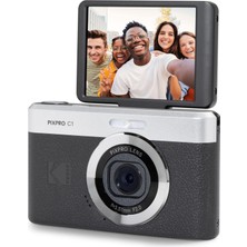 Kodak Pixpro C1 - Dijital Kamera, Ultra Kompakt, 13MP Bsı Cmos, 4x Yakınlaştırma, 2,8" LCD Ekran, LED Flaş, Dahili Pil - Siyah