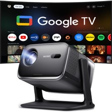 Aurzen Boom Mini Akıllı Projektör Dış Mekan, Google Tv, 20W Dolby Ses