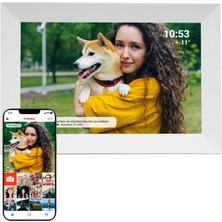 Denver Dijital Fotoğraf Çerçevesi 10,1 Inç Wifi ve Frameo'lu, Beyaz