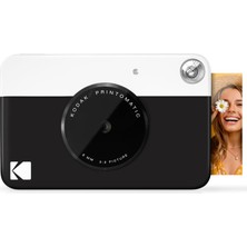 Kodak Printomatic Full Color Instant Digital Camera - High Quality Photos On Zinc 2x3" Adhesive Photo Paper - 5mp, Portable, Creative Fun Gift For Birthday, Christmas, Holiday - Black