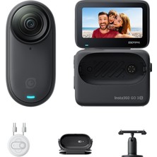 INSTA360 Go 3s 128GB Gece Siyahı - Taşınabilir 4K Mini Vlog Kamera