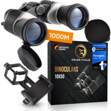 Adler Focus 10X50 Dürbün, Çoklu [test Kazanan], Eagle Eye Teknolojisi, 22 mm Hd Vizör Lastiği, Bak4+Fmc, Dürbün, Gözlük Kullananlar Için, Seyahat, Avcılık, Kuş Gözlemciliği