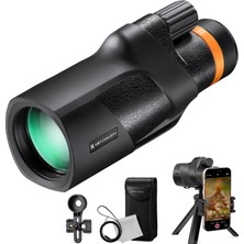 K&f Concept 12X50 Hd Monoküler Teleskop IP68 Cep Telefonu Teleskobu
