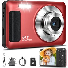 Tauaha Dijital Kamera 4K 64MP, 2,8" IPS Ekranlı, Otomatik Odaklı Kamera