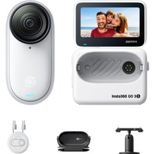 INSTA360 Go 3s 128GB Polar Beyaz - Taşınabilir 4K Mini Vlog Kamera