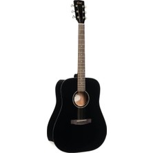 Cort EARTH60BK Akustik Gitar, Siyah