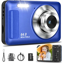 Tauaha Dijital Kamera 4K 64MP, 2,8" IPS Ekranlı, Otomatik Odaklı Kamera