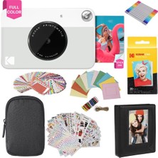 Kodak Prıntomatıc Dijital Şipşak Kamera, Yapışkan Sırt Fonksiyonlu Zınk 2x3 Fotoğraf Kağıdına Tam Renkli Baskılar - Anında Anıları Yazdırın (Siyah)