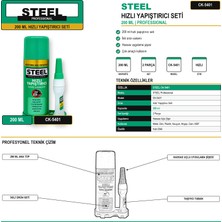 Steel  200 ml Hızlı Yapıştırıcı Seti