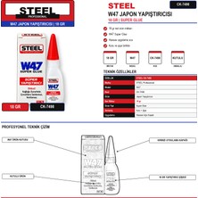Steel W47 Japon Yapıştırıcısı 18 gr