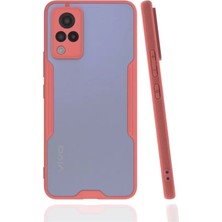 Newface Vivo V21 Kılıf Platin Silikon - Pembe