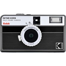 Kodak Ektar H35N Yarım Çerçeve Film Kamera 35MM Yeniden Kullanılabilir Odaksız Ampul Fonksiyonu Dahili Yıldız Filtre Kaplamalı Geliştirilmiş Objektif (Film ve Aaa Pil Dahil Değildir)