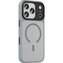 Teleplus iPhone 18 Pro Kılıf Flet Mat Manyetik Şarj Kapak + Tam Kapatan Ekran Koruyucu