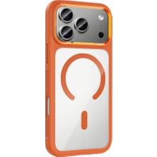 Teleplus iPhone 18 Pro Kılıf Tiko Metal Çerçeve Tasarım Manyetik Şarj Kapak
