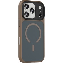 Teleplus iPhone 18 Pro Kılıf Flet Mat Manyetik Şarj Kapak + Tam Kapatan Ekran Koruyucu