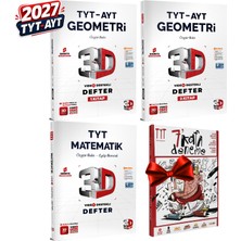 3D Yayınları 2027 Tyt 3D Matematik-Geometri 1-Geometri 2 Video Destekli Defter Seti