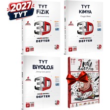 3D Yayınları 2027 Tyt 3D Fizik-Kimya-Biyoloji Video Destekli Defter Seti