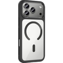 Teleplus iPhone 18 Pro Kılıf Tiko Metal Çerçeve Tasarım Manyetik Şarj Kapak