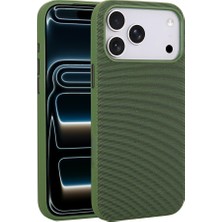 Teleplus iPhone 18 Pro Max Kılıf M-Safe Uyumlu Miami Kumaş Tasarım Kapak