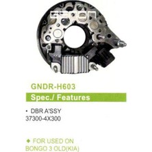 Genon H603 Alt. Diot Tablasi Kıa Bongo 3 Eski Model 37300-4X300