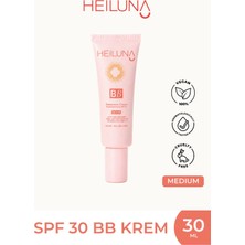 Heiluna Spf 30 Bb Krem 30 ml Medium, Niacinamide & Aloe Vera ile Aydınlatıcı, Nemlendirici ve Güneş Koruma