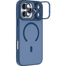 Teleplus iPhone 18 Pro Kılıf Kamera Lens Hediyeli Alp Buzlu Manyetik Kapak