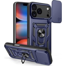 Teleplus iPhone 18 Pro Max Kılıf Kamera Korumalı Defense Yüzüklü Tank Kapak