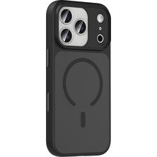 Teleplus iPhone 18 Pro Kılıf Flet Mat Manyetik Şarj Kapak + Tam Kapatan Ekran Koruyucu