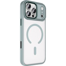 Teleplus iPhone 18 Pro Max Kılıf Krom Armor Manyetik Şarj Kapak + Tam Kapatan Ekran Koruyucu