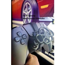 Salıncak Ps5 Mini Direksiyon Seti  Siyah+Hediye Direksiyon (Metal Rulmanlı)