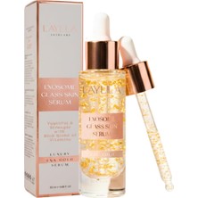 Renas Store L'aylla Exosome Glass Skin Serum 20 ml - Cam Cilt Görünümü Veren Aydınlatıcı Serum | 24K Altın ve Goji Eksozomu ile Işıltı Veren Yaşlanma Karşıtı Bakım - Longevity Skincare