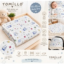 Tomillo %100 Pamuk Müslin Bebek Örtüsü (85X85 Cm)